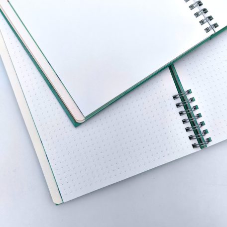 A5 keményfedeles spirálfüzet vitorlás sima vagy pontrácsos bullet journal