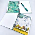 A5 keményfedeles spirálfüzet vitorlás sima vagy pontrácsos bullet journal