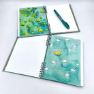A5 keményfedeles spirálfüzet vitorlás sima vagy pontrácsos bullet journal