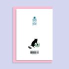 PAPETRI borítékos képeslap - pulcsis macska - születésnapi képeslap