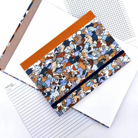 Papetri diary cicaverzum A5 sima vagy pontrácsos napló bullet journal