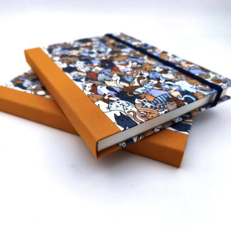 Papetri diary cicaverzum A5 sima vagy pontrácsos napló bullet journal