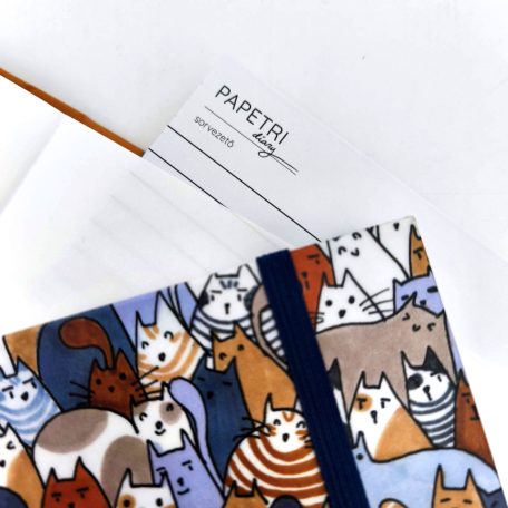 Papetri diary cicaverzum A5 sima vagy pontrácsos napló bullet journal