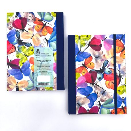 Papetri diary pillangók A5 sima vagy pontrácsos napló bullet journal