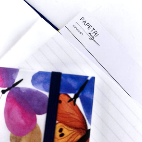 Papetri diary pillangók A5 sima vagy pontrácsos napló bullet journal