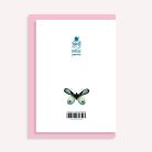 PAPETRI borítékos képeslap - türkiz pillangók - születésnapi képeslap