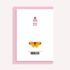 PAPETRI borítékos képeslap - szerelmes pillangók - legyetek boldogok esküvői képeslap