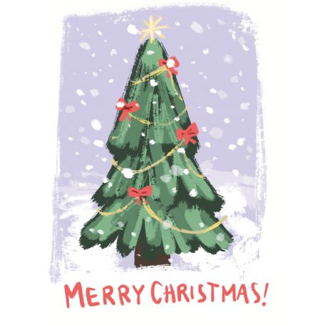 PK Cards borítékos képeslap - Karácsonyfa