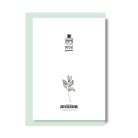 PAPETRI borítékos képeslap  -  gyapot virággal