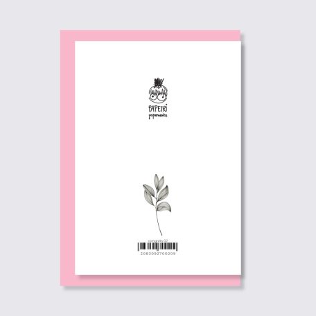 PAPETRI borítékos képeslap - bogyós gyümölcsökkel