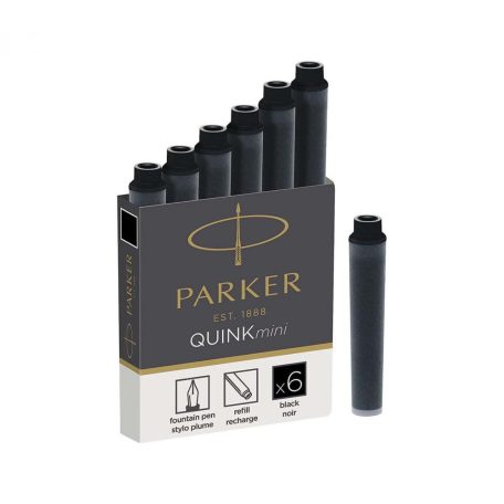 Parker Quink mini tintapatron szett - fekete