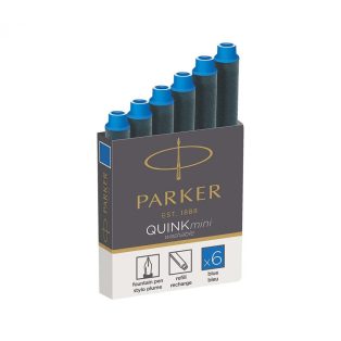 Parker Quink mini tintapatron szett - kék