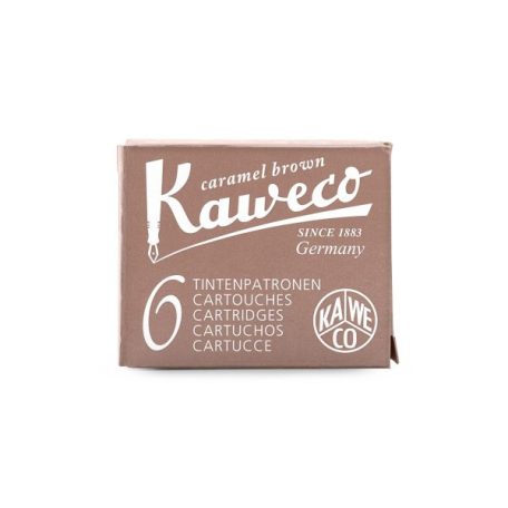 Kaweco tintapatron szett töltőtollba - 6db - Caramel Brown