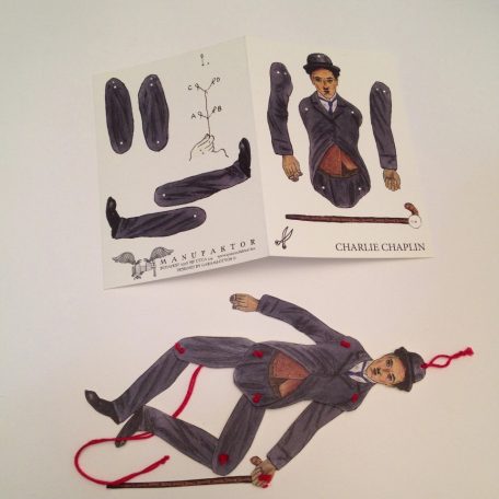 MANUFAKTOR Jumping Jack - DIY borítékos képeslap - Charlie Chaplin