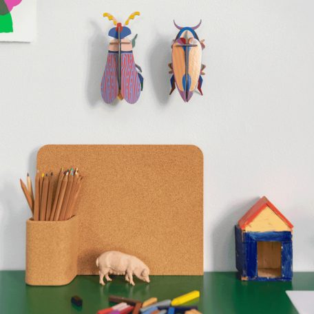 Studio Roof 3D Pop out fali dekoráció – csíkosszárnyú bogár