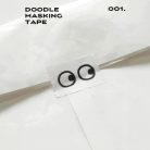 ICONIC doodle washi tape dekortapasz - 123 