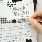 ICONIC doodle washi tape dekortapasz - Love 