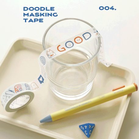 ICONIC doodle washi tape dekortapasz - Good