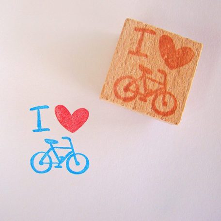 ARTISTAMP-kis-pecsét-I-LOVE-BIKE