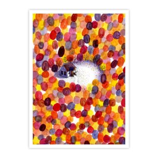 papetri-nyomat-falikep-A5-haz-osszel-dekoracio